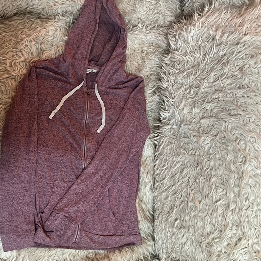 Purple Express one eleven zip up hoodie